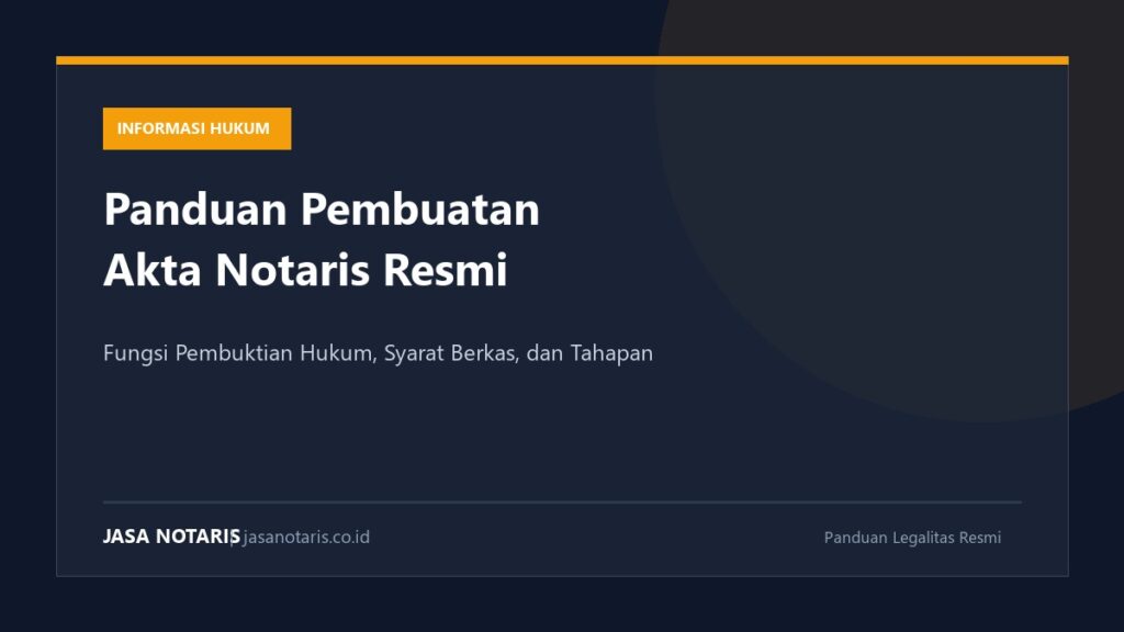 Proses penandatanganan dan pembuatan akta notaris resmi